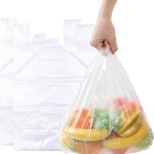 1000 bolsas de plástico transparente de la camiseta de las cuentas, bolsos plásticos manejados de la camiseta 1000 bolsas de plástico transparente de la camiseta de las cuentas, bolsos plásticos manejados de la camiseta