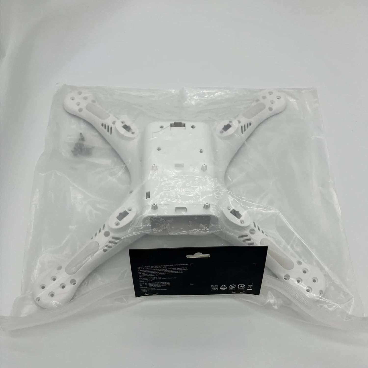 Para DJI Phantom 3 SE carcasa inferior genuina con kits de tornillos y marco de cuerpo de antena Reemplazo Drone Reparación Piezas de repuesto