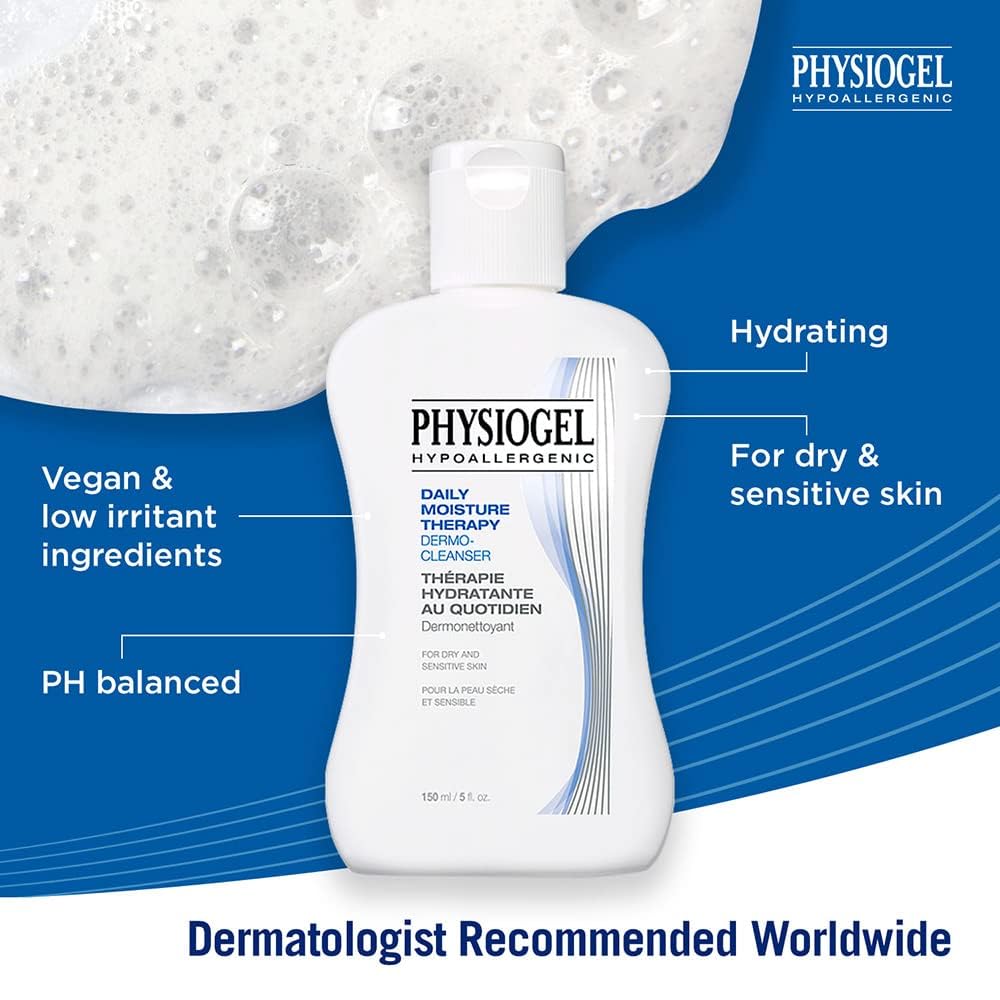 PHYSIOGEL Set especial de terapia de humedad diaria  Repara, restaura, hidrata la piel seca y propensa al eccema  Restaura la barrera cutánea con