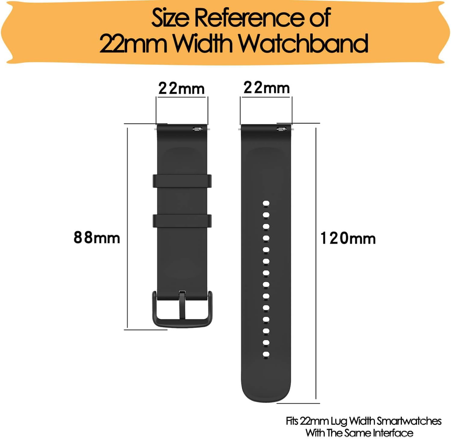 Correas de repuesto de 0.866 in compatibles con Garmin Vivoactive 4Garmin Forerunner 255Garmin Forerunner 255 MusicGarmin Venu 2Garmin Forerunner