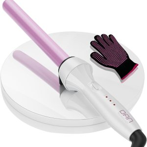 Dan Technology Varitas rizadoras,Varita rizadora,Varita rizadora de 34 pulgadas,Rizador de pelo ajustable con temperatura,Varita de rizador de doble Dan Technology Varitas rizadoras,Varita rizadora,Varita rizadora de 34 pulgadas,Rizador de pelo ajustable con temperatura,Varita de rizador de doble