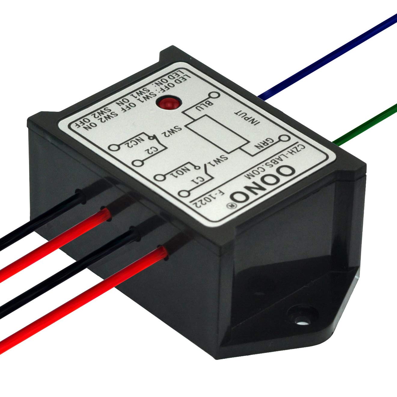 OONO Módulo de la retransmisión del poder de DPST 1NO 1NC 8Amp, voltaje de control de ACDC 5V