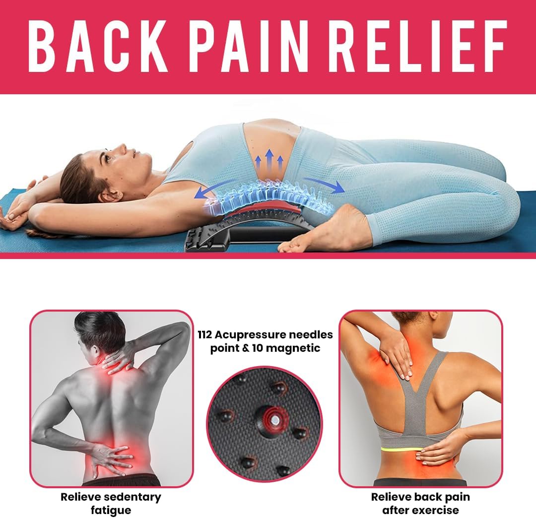 Aran co Everlasting Comfort – Estirador de espalda para aliviar el dolor de espalda baja, descompresión de columna vertebral y espalda con