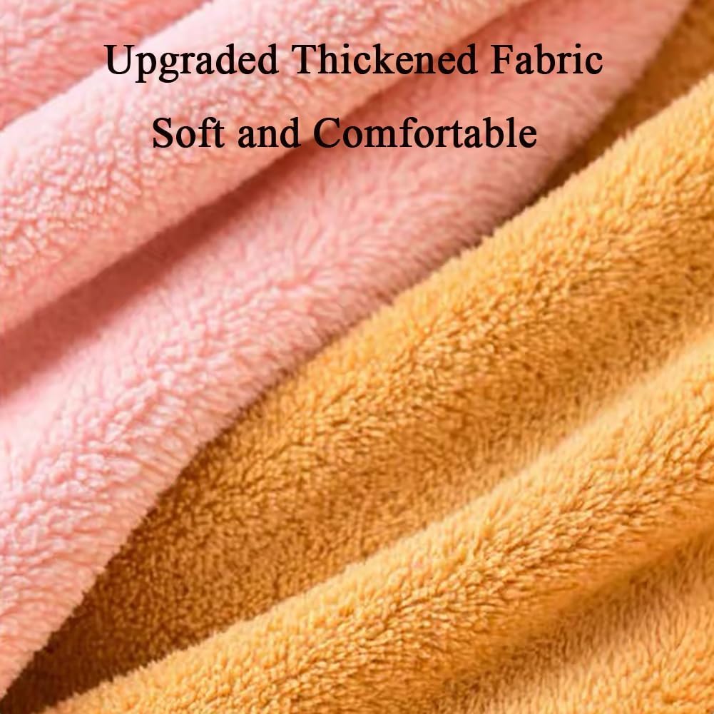 Paquete de 2 toallas de microfibra para el cabello, súper absorbentes, para cabello mojado. Toalla de pelo suave y de secado rápido para mujeres,