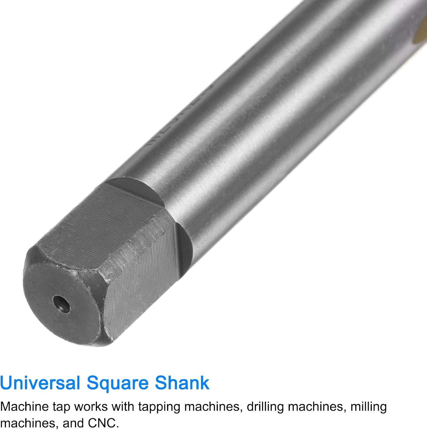 uxcell Grifo de rosca métrica M20 x 2.5 H2 recubierto de titanio HSS-CO (M35 de acero de alta velocidad) flautas rectas máquina roscado roscado