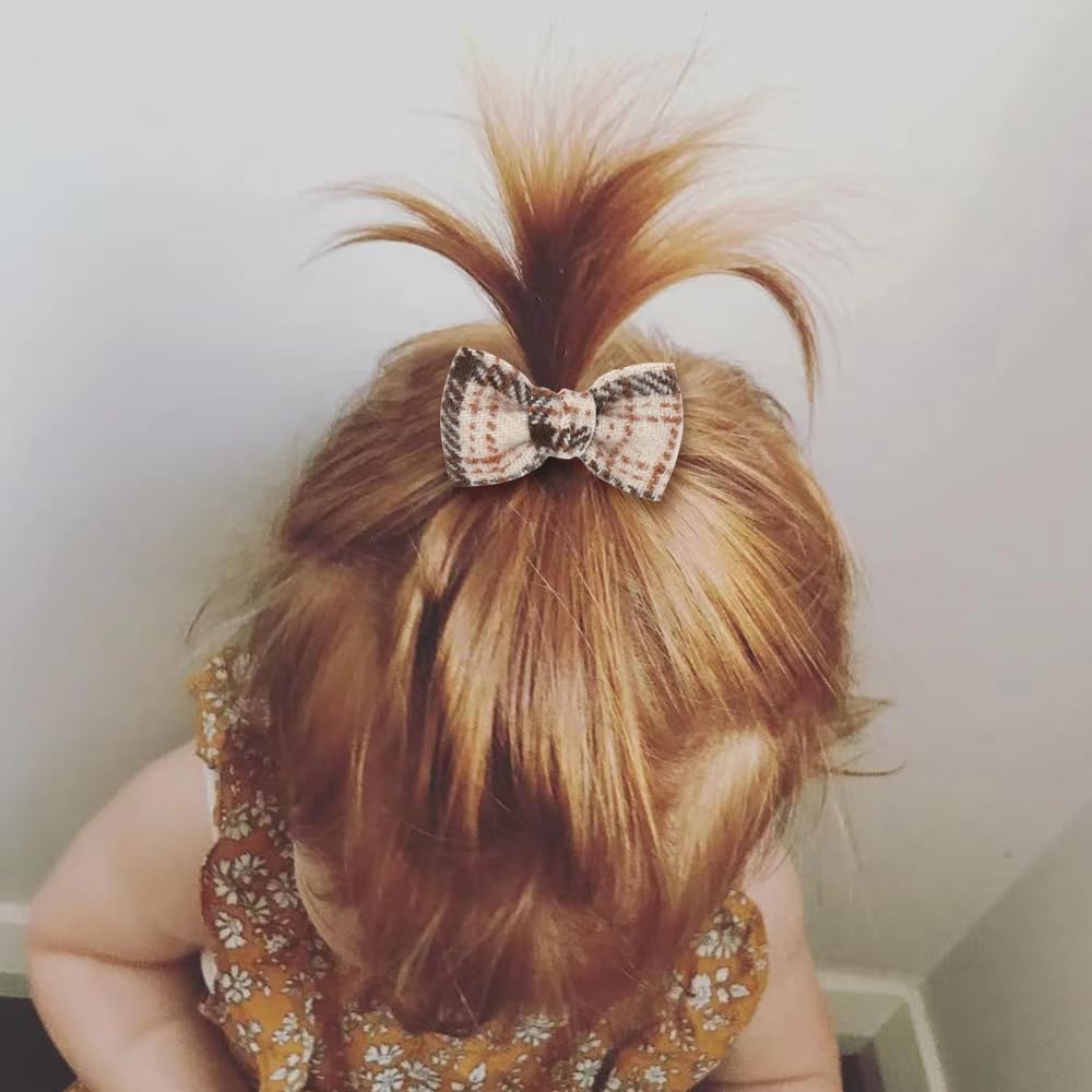 20 ligas elásticas para el cabello con lazos, soporte para cola de caballo pequeño de 2 pulgadas, banda de goma pequeña boutique para niños