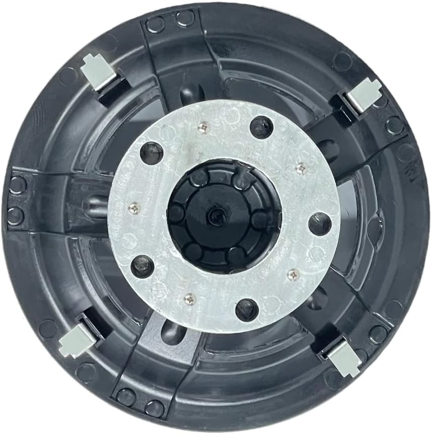 Huskey Parts Company Carro de golf 8″ Cubiertas de rueda Tapas de buje Cromo Negro EZGO Club Car Yamaha Llantas Stock