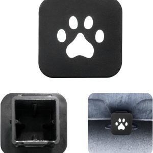 Ziciner Cubierta de enganche de remolque de automóvil, cubierta de enganche de 2 pulgadas, inserto de enchufe de tubo receptor de goma, cubiertas de Ziciner Cubierta de enganche de remolque de automóvil, cubierta de enganche de 2 pulgadas, inserto de enchufe de tubo receptor de goma, cubiertas de