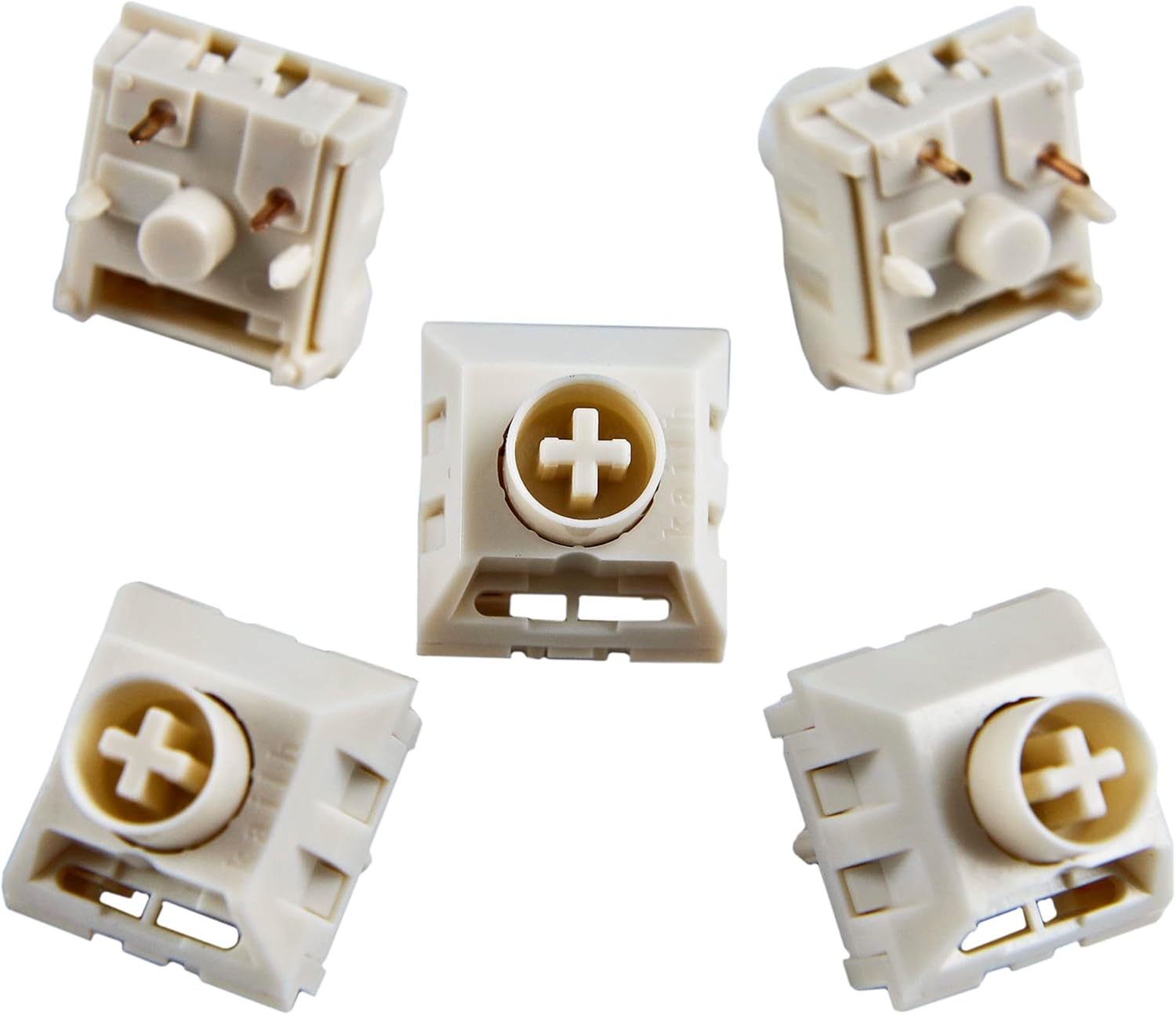 YMDK Novelkeys Box Cream Pro V2 CPG1511F01S138 Kailh Interruptor de teclado mecánico lineal 1.94oz 5 pines POM Material MX interruptores