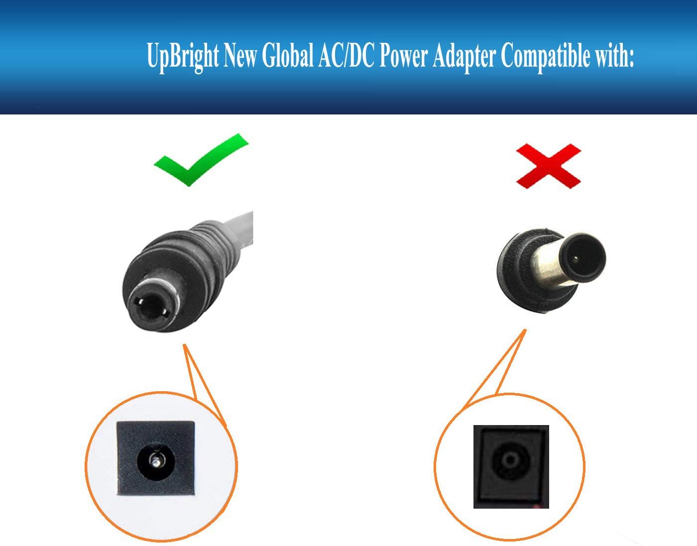 UpBright Adaptador de 12 V CACC compatible con Arris NBS42A120350M2 579761-021-00 NBS42C120350M2 579761-030-00 LiteOn PB-1420-1M02 NVG599 NVG572 AT.