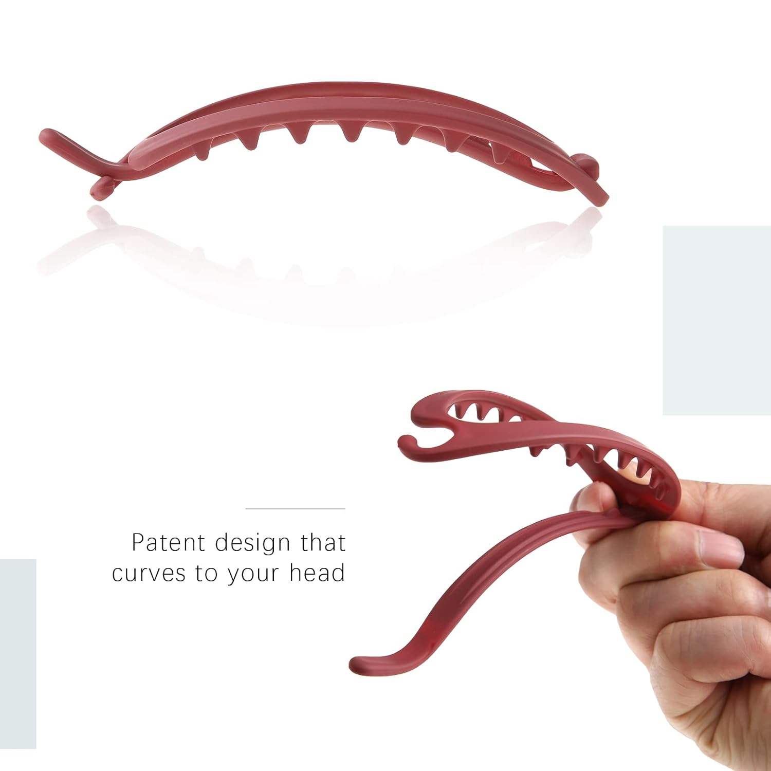 Pinzas para el cabello French Concord, 6 pinzas para el cabello planas deslizantes laterales para volumen, agarre fuerte, agarre antideslizante,