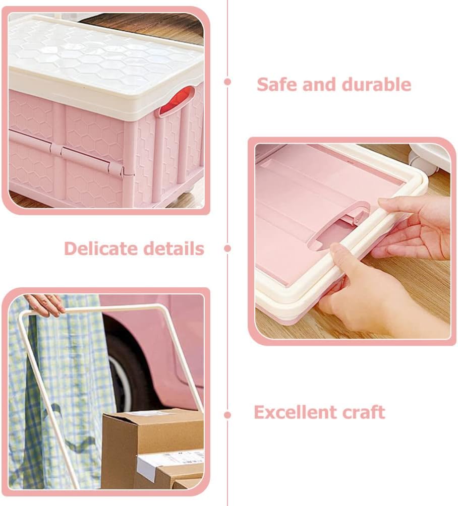 Alipis Carrito de comestibles plegable con ruedas, carrito plegable utilitario, carrito de compras para viajes, compras, almacenamiento en