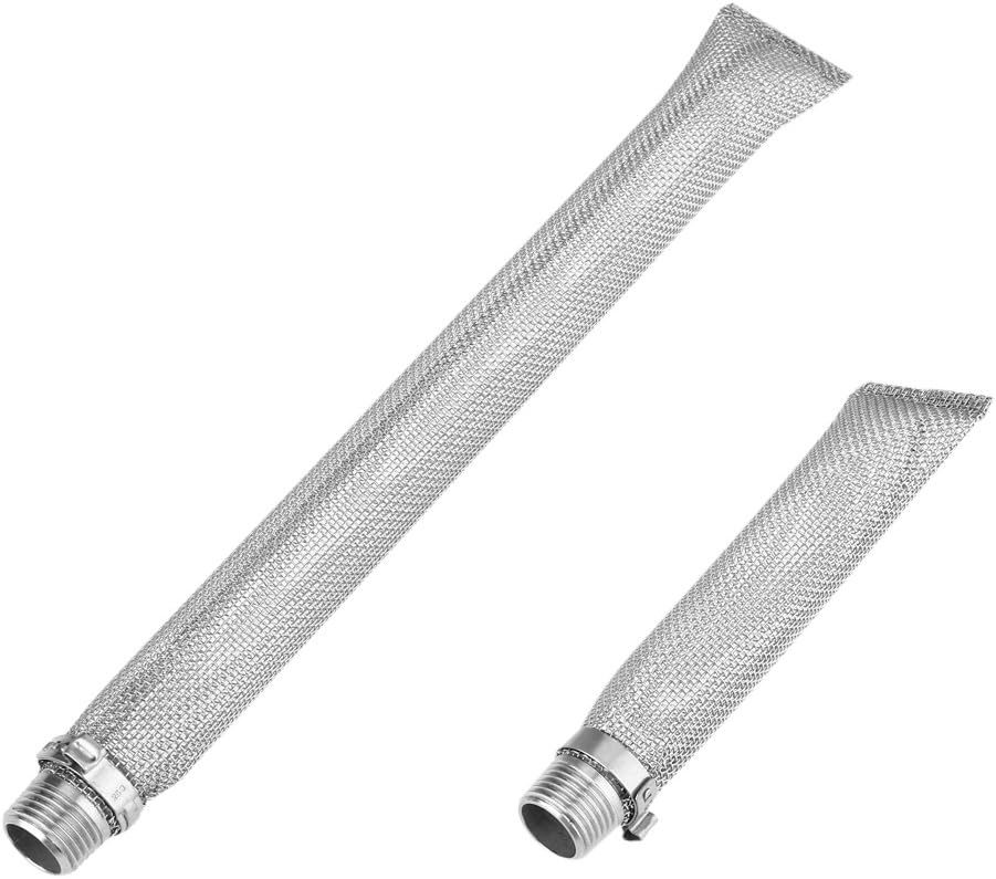 Fdit Filtro de malla de acero inoxidable de grado 304 de 12 pulgadas6 pulgadas, herramienta de filtro de cerveza Brew Hop para hervidor de agua o