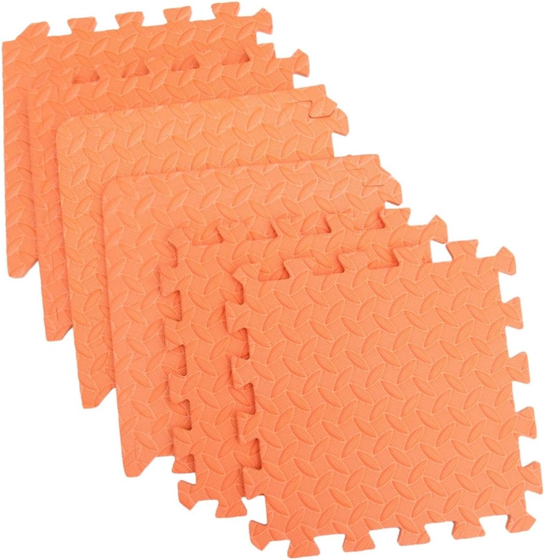 Kisangel Alfombra acolchada para niños, 6 unidades, azulejos de espuma, rompecabezas de piso, tapete extragrande, azulejos de Eva, tapete de