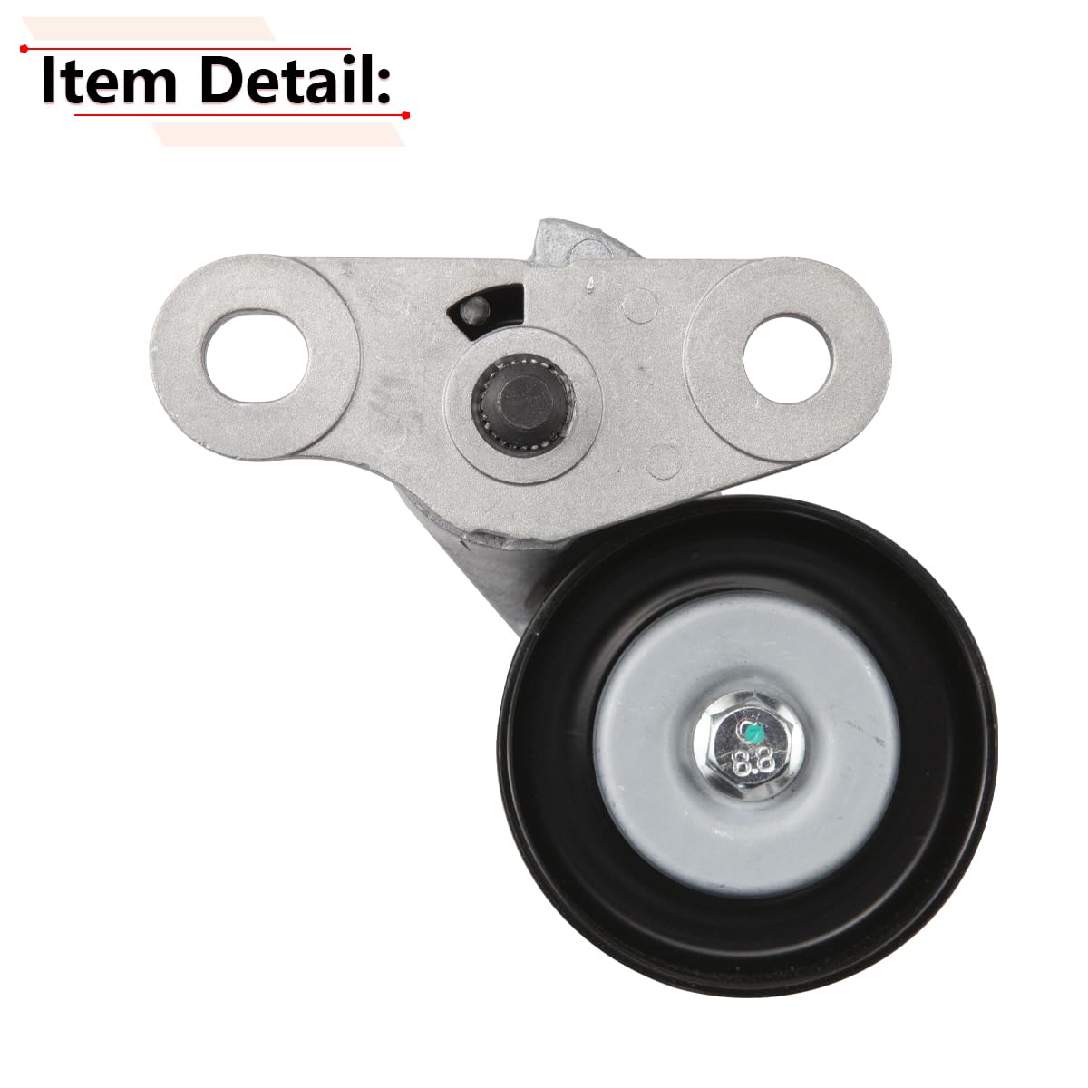 RLB-HILON Tensor de correa compatible con Chevy Silverado Buick Cadillac, para 38159 Conjunto de tensor de correa de transmisión con polea, para