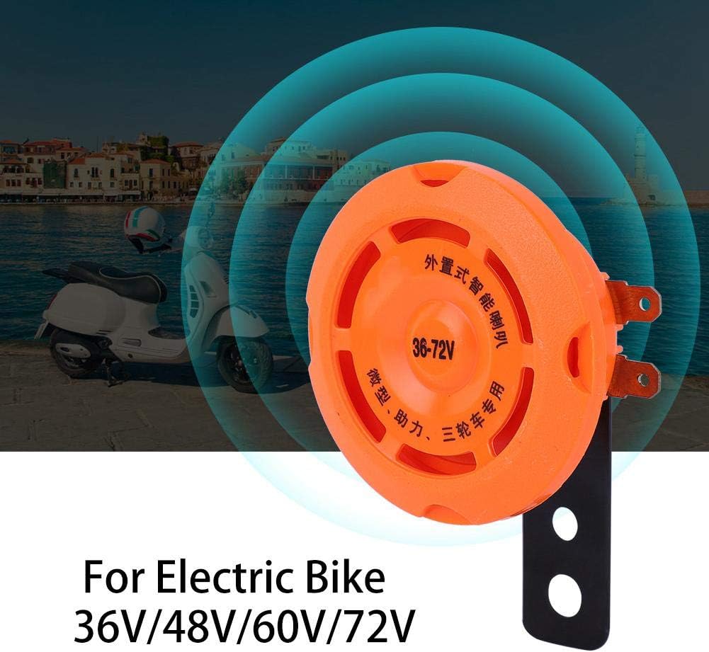 Bocina electrónica, 36 V48 V60 V72 V, anillo de bicicleta eléctrica, impermeable, accesorio de campana de ciclismo inteligente