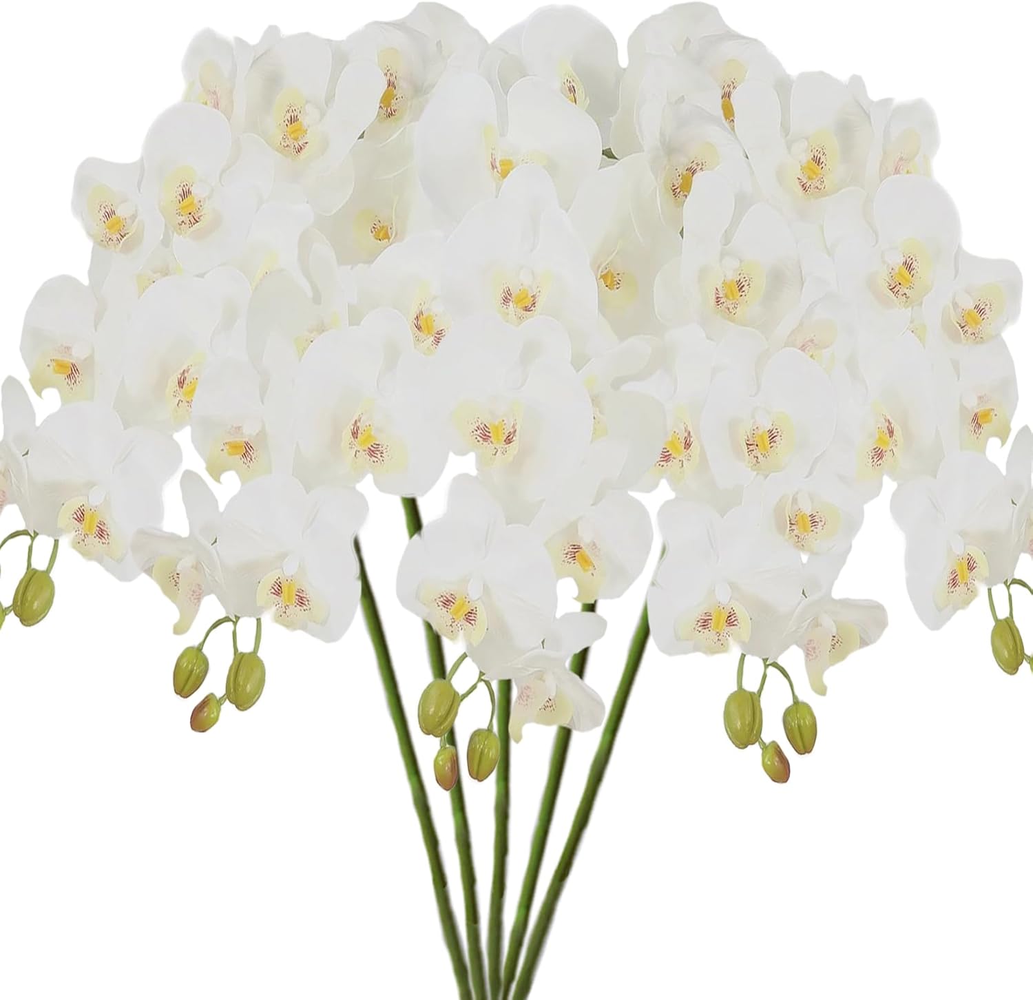 5 piezas de flores artificiales de orquídeas artificiales para decoración