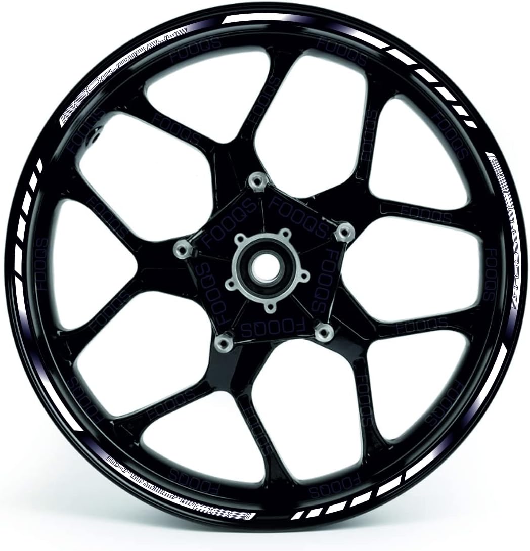 Adhesivos para llantas de motocicleta para llantas de llanta, adhesivo compatible con KTM 1290 Superduke (blanco)