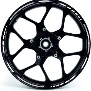 Adhesivos para llantas de motocicleta para llantas de llanta, adhesivo compatible con KTM 1290 Superduke (blanco) Adhesivos para llantas de motocicleta para llantas de llanta, adhesivo compatible con KTM 1290 Superduke (blanco)