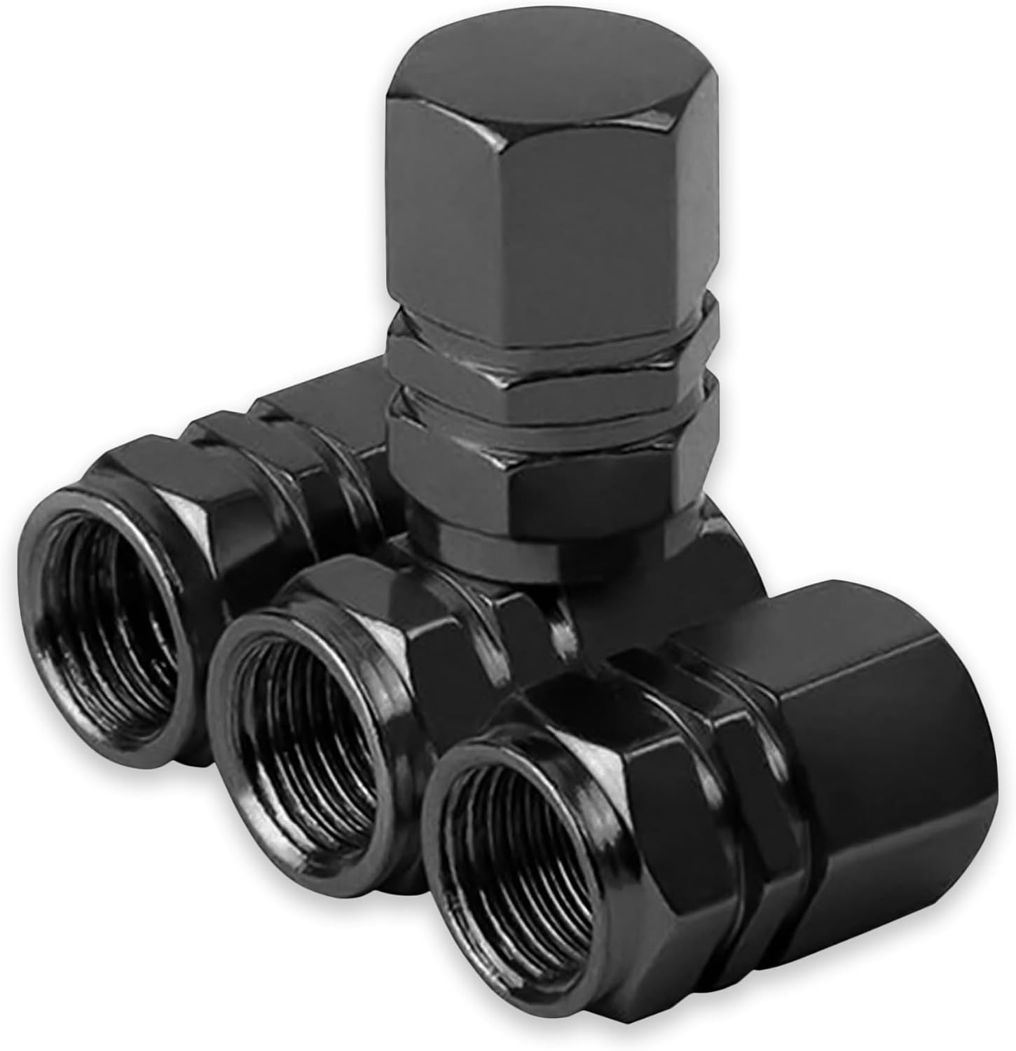 Tapones para válvulas de neumáticos de automóvil, 4 unidades, cubiertas universales para vástagos, juego de tapas de válvula de neumático de