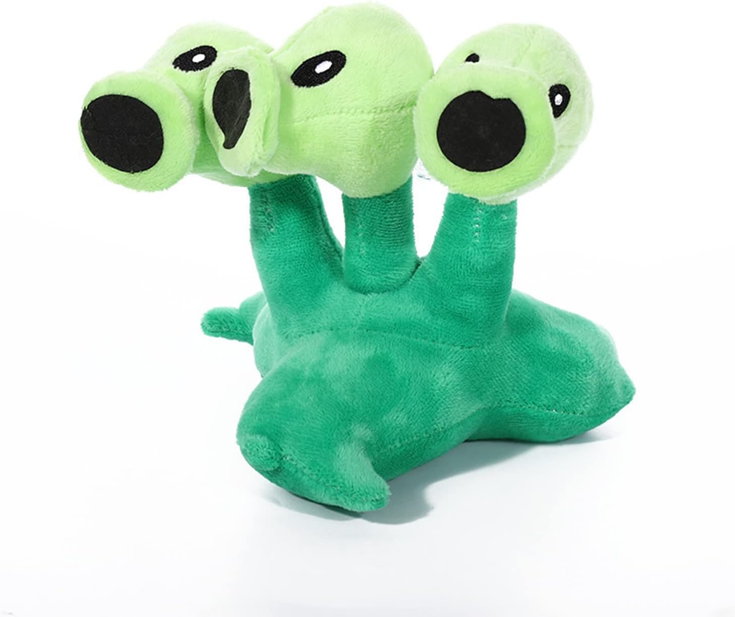 7 “Pea Plants VS Peashooter Juguetes de peluche Threepeater PVZ Plush 1 2 peluche suave muñeca tres cabezas guisante juguete nuevo
