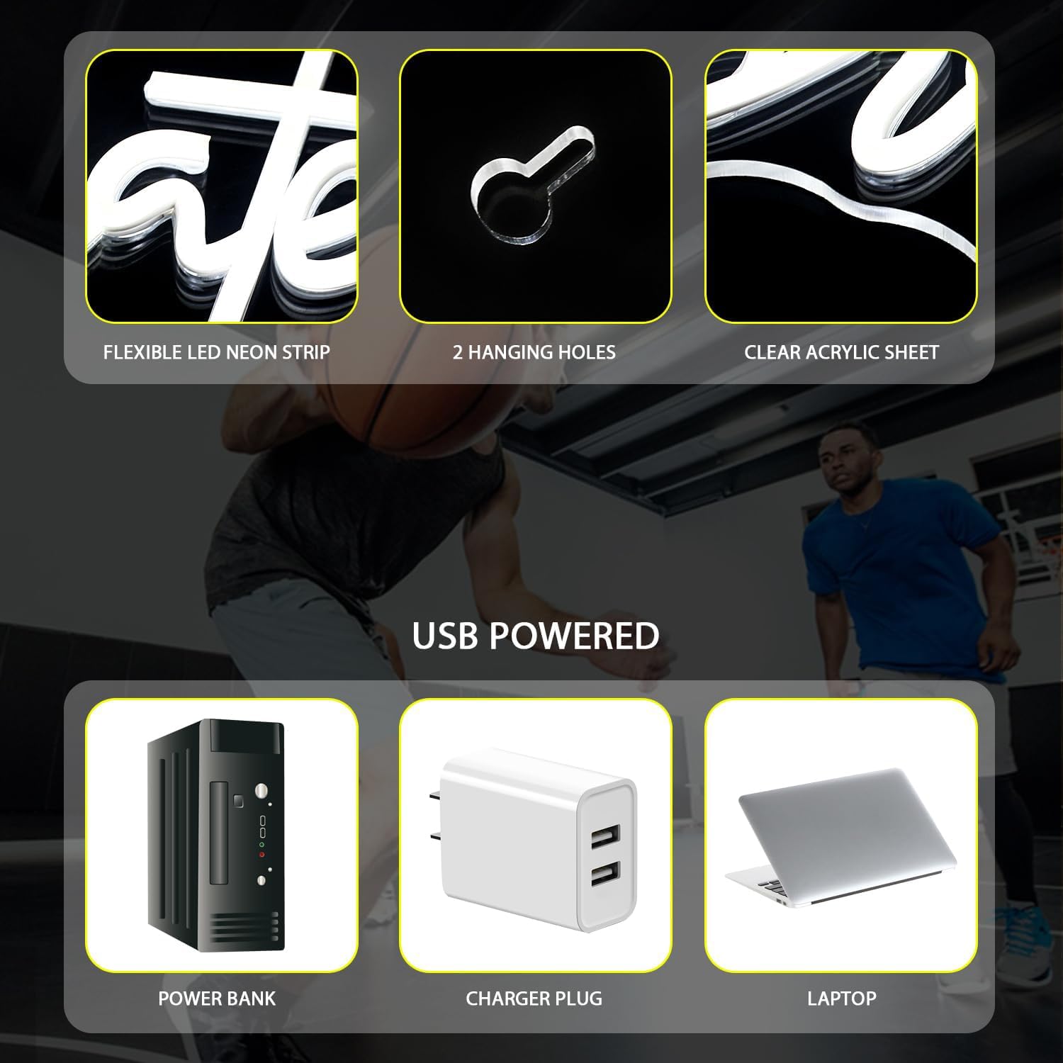 LUCUNSTAR Letrero de neón de béisbol para decoración de pared, letrero de neón LED para decoración de pared, letrero de neón LED con interruptor