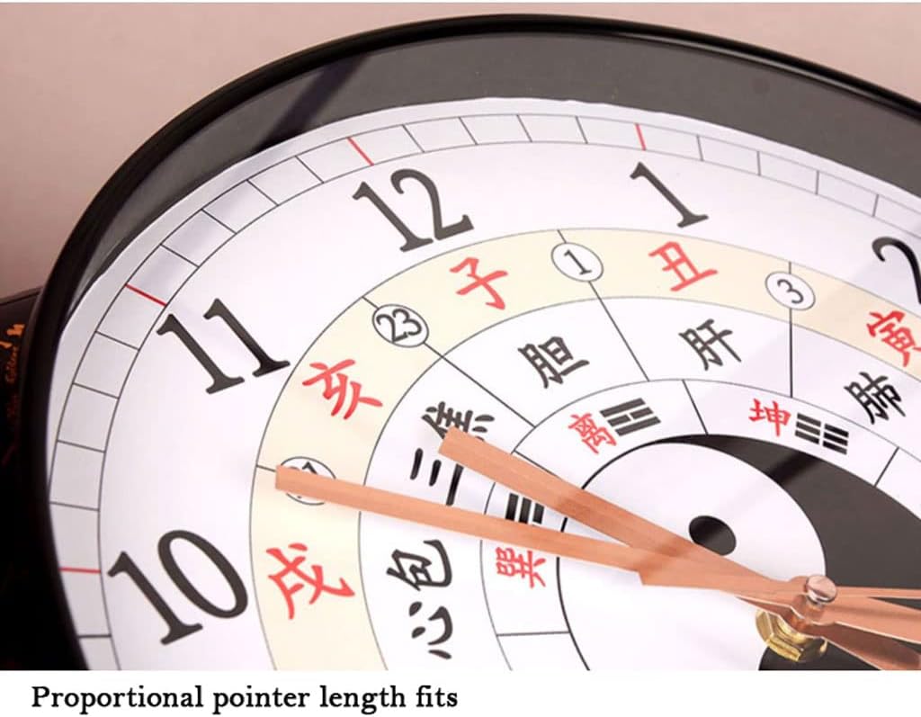 Reloj de pared de medicina china silencioso reloj de pared creativo Tai Chi Meridian nutritivo salud tradicional reloj de cuarzo para salón de