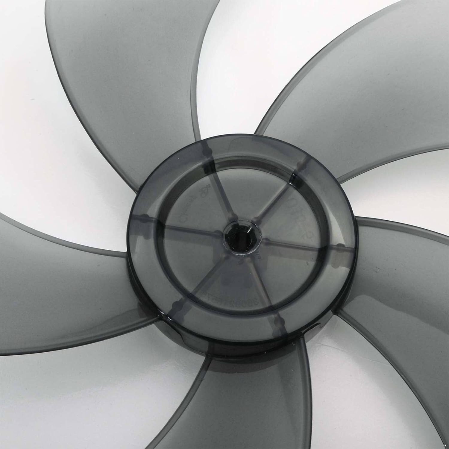 YOOJIA Hoja de ventilador silenciosa de plástico universal con cubierta de tuerca de repuesto para ventilador de pie ventilador de mesa gris #6 14