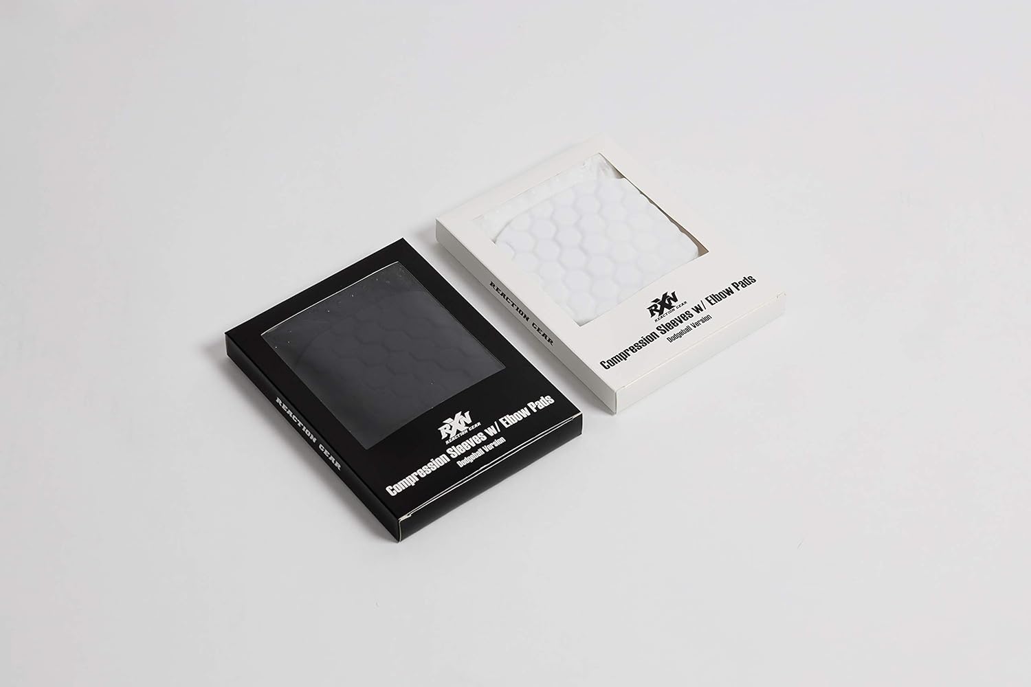Reaction Gear – Mangas de compresión con coderas (negro, grande)