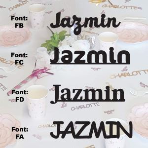 JAZMIN – Name Confetti in 12 Metallic Colors. Includes Confetti Toss Mix or Girls Name Only Set #N630 JAZMIN – Name Confetti in 12 Metallic Colors. Includes Confetti Toss Mix or Girls Name Only Set #N630