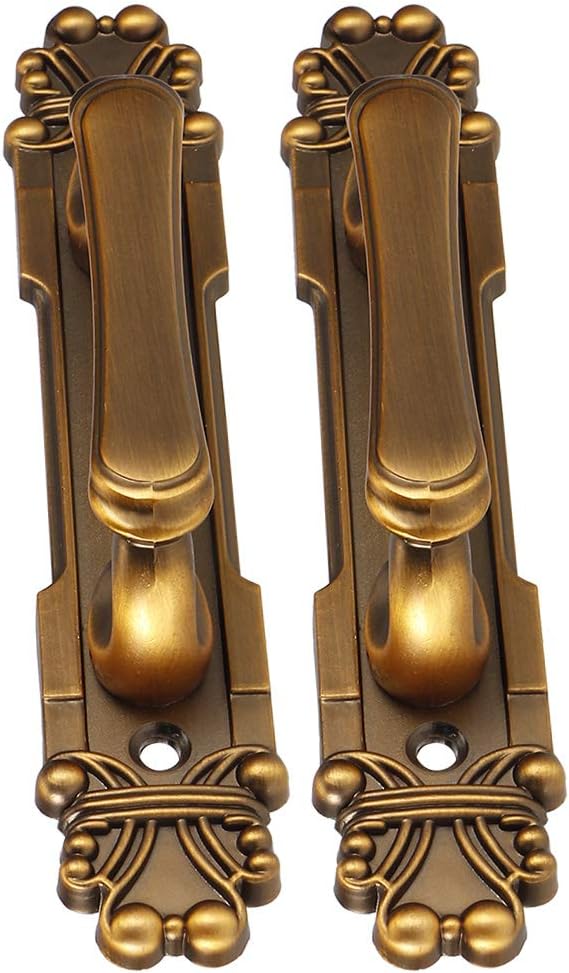 TOPINCN 2 unidsset manija de puerta aleación de zinc estilo europeo antiguo tirador de puerta manija gabinete hardware accesorio
