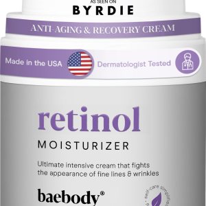 Baebody Retinol Crema hidratante para cara cuello y escote con retinol para combatir las arrugas y el acné aceite de jojoba y vitamina E 17 onzas Baebody Retinol Crema hidratante para cara cuello y escote con retinol para combatir las arrugas y el acné aceite de jojoba y vitamina E 17 onzas