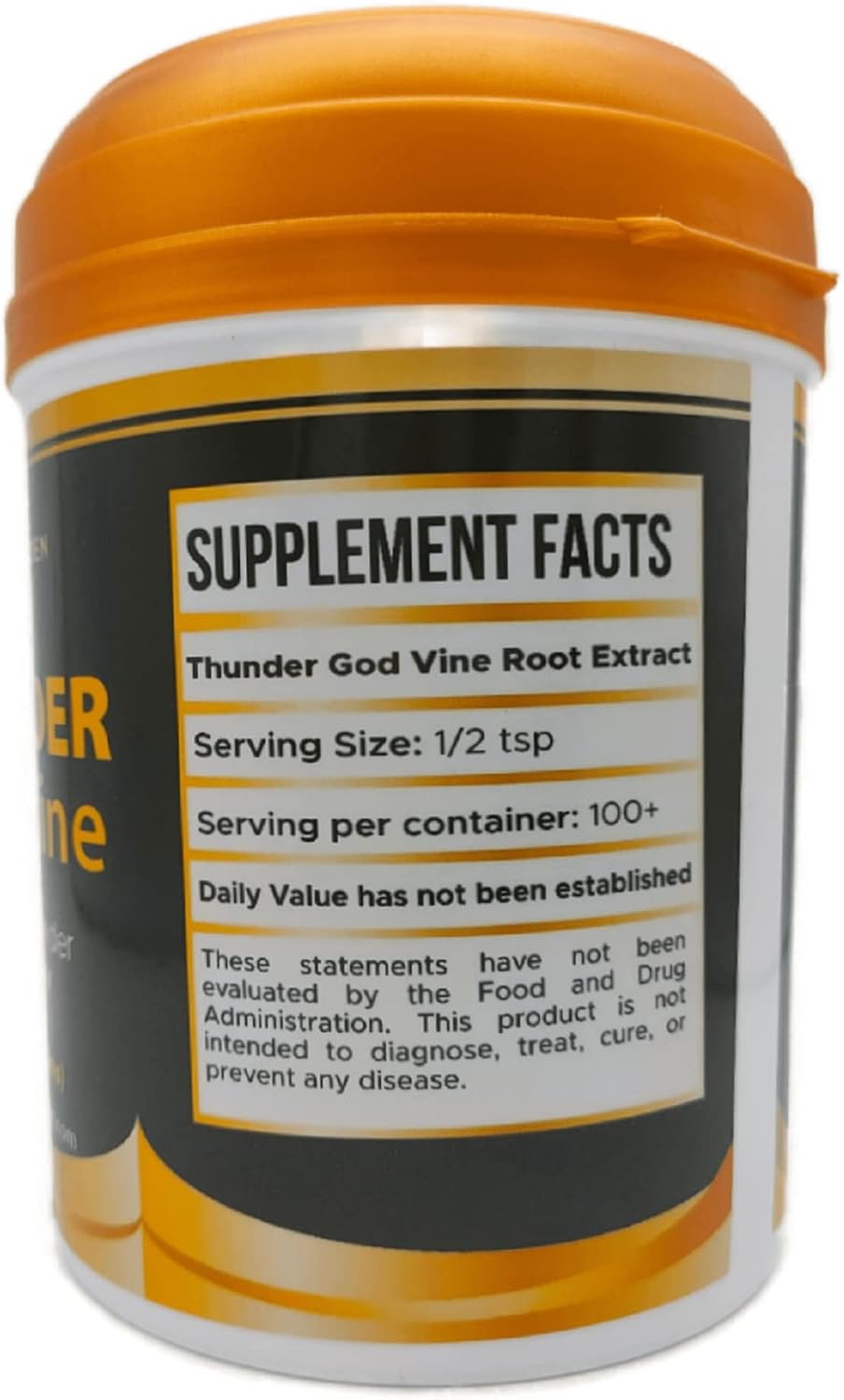 Thunder God Extracto de vid en polvo, 8 oz (226 gramos) raíz de vid Pure Thunder God cultivada orgánicamente (8 oz (226 gramos))