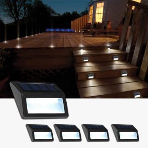 Luces solares para exteriores, impermeables, con energÃa solar, para patio, jardÃn, garaje, entrada, camino, iluminación de pared exterior (blanco Luces solares para exteriores, impermeables, con energÃa solar, para patio, jardÃn, garaje, entrada, camino, iluminación de pared exterior (blanco