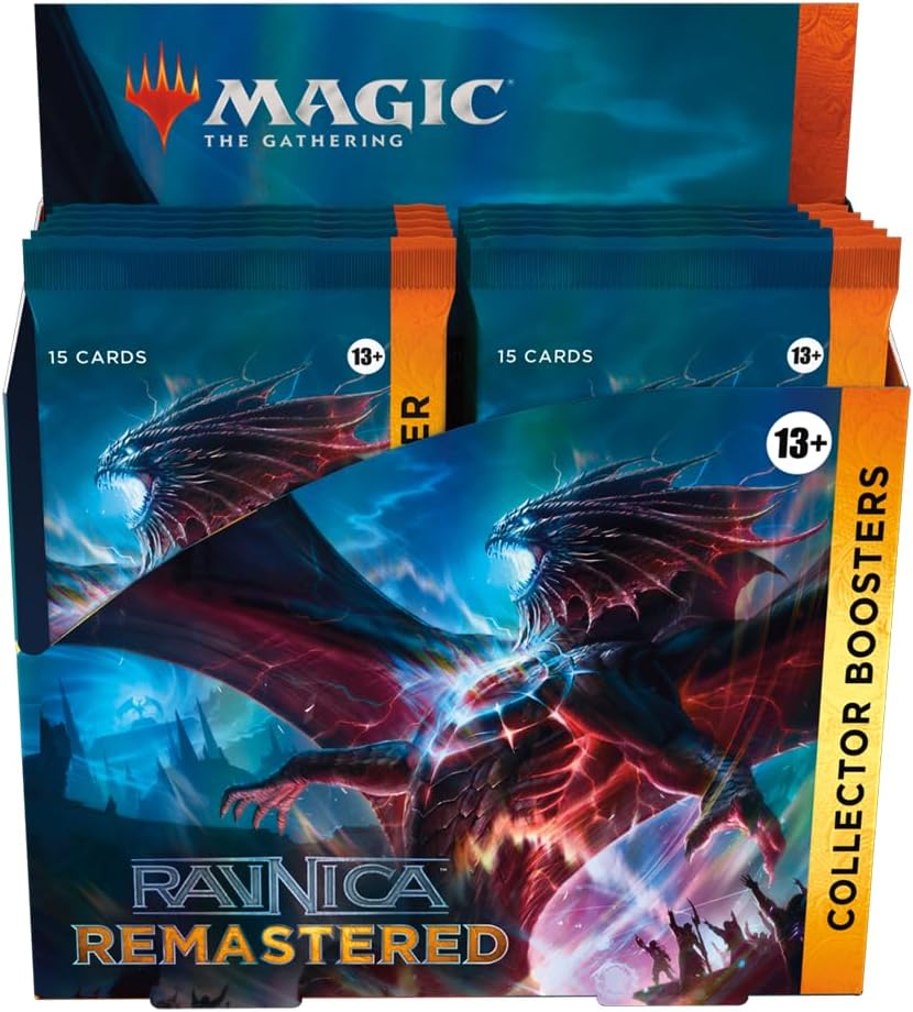 Magic The Gathering Ravnica Remastered – Caja de refuerzo para coleccionista, 12 paquetes (180 cartas mágicas)