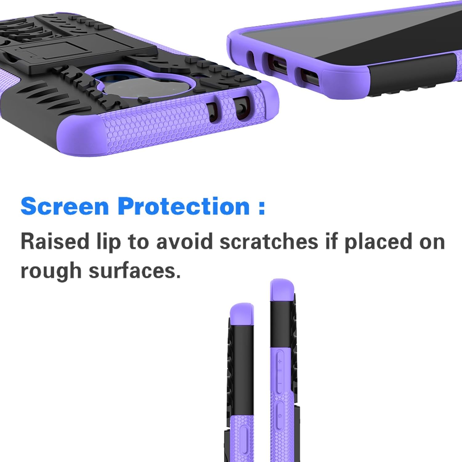 Asuwish Funda de teléfono para Nokia 5.4 TA1333 con protector de pantalla de vidrio templado y soporte delgado, híbrida, resistente, funda