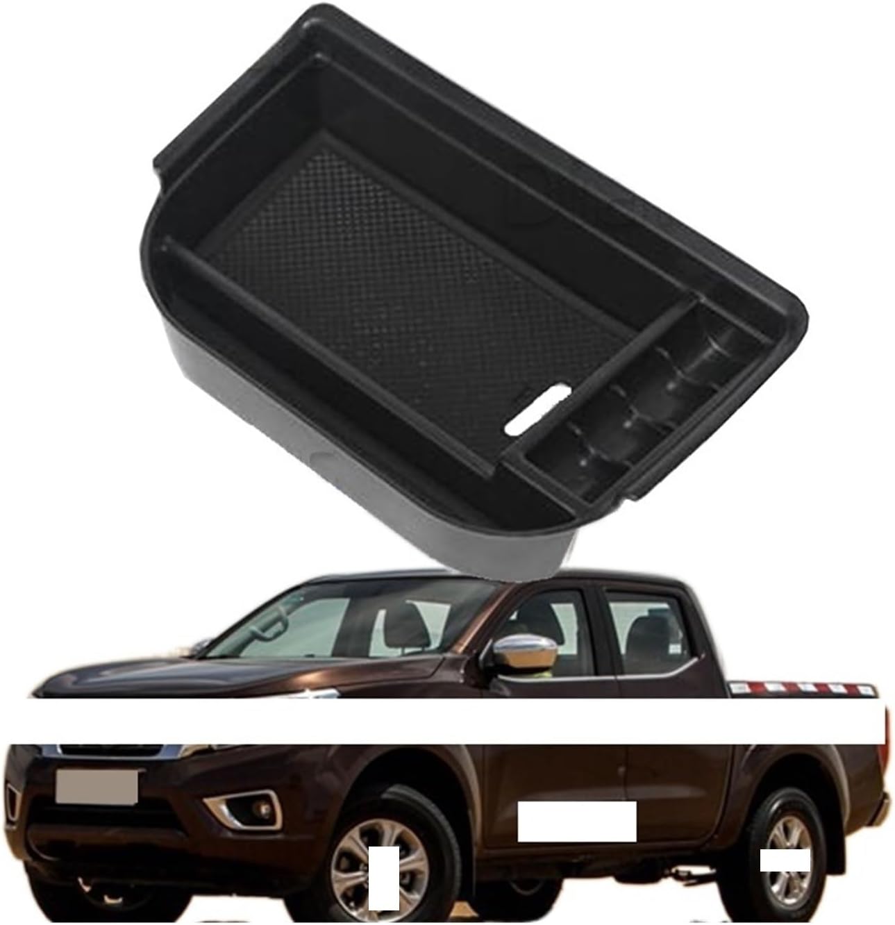 Ajuste para Nissan Terra Navara D23 NP300 2015-2020 consola central de coche, caja de almacenamiento, bandeja organizadora, accesorios bandeja de