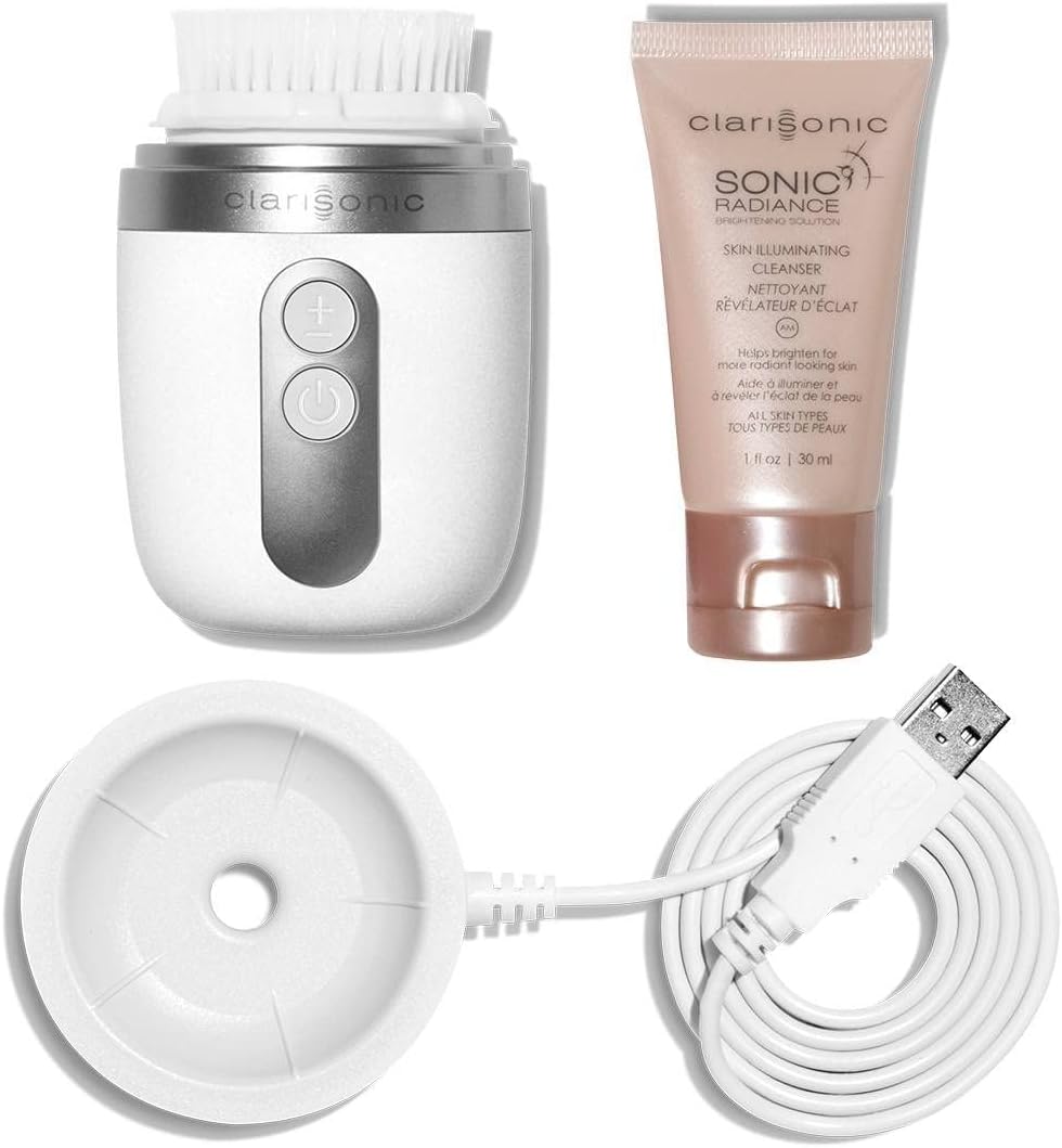 Clarisonic Mia FIT – Cepillo de limpieza facial sónico, color blanco