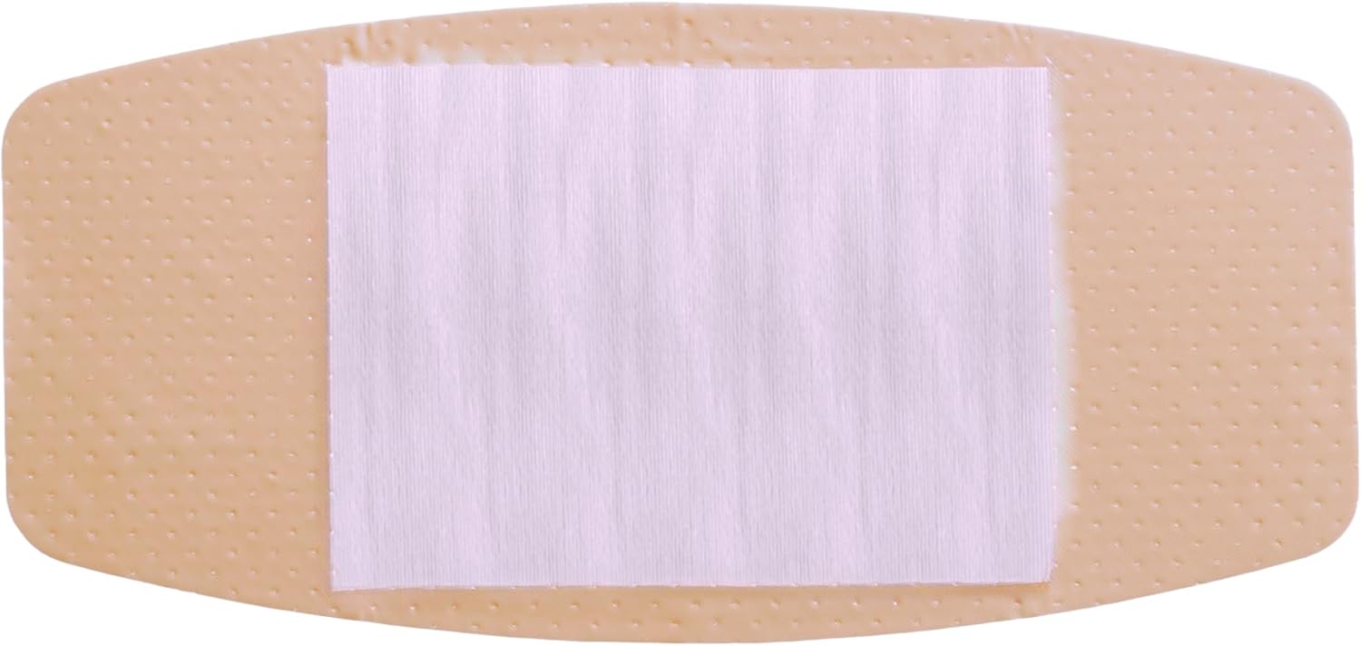Parche adhesivo extra grande  Vendajes de plástico transparente estéril de 2 x 4.5 pulgadas, transpirable y flexible con almohadilla antiadherente y
