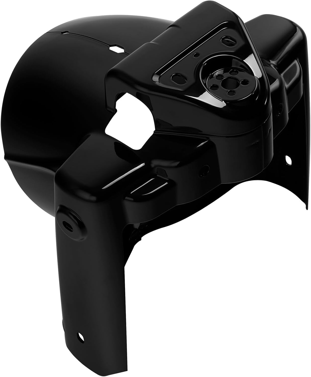 TCT-MOTORPARTS Cubierta de góndola para faros delanteros color negro brillante de 7 pulgadas para Harley Road King FLHR 2014-2023