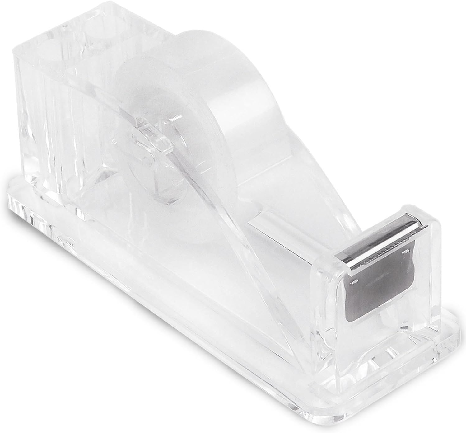 Dispensador de cinta dorada acrílica ultra transparente contemporánea