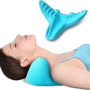 Salate Relajante de cuello y hombros, dispositivo de tracción cervical, estirador de cuello, tracción cervical para alivio del dolor de ATM y Salate Relajante de cuello y hombros, dispositivo de tracción cervical, estirador de cuello, tracción cervical para alivio del dolor de ATM y
