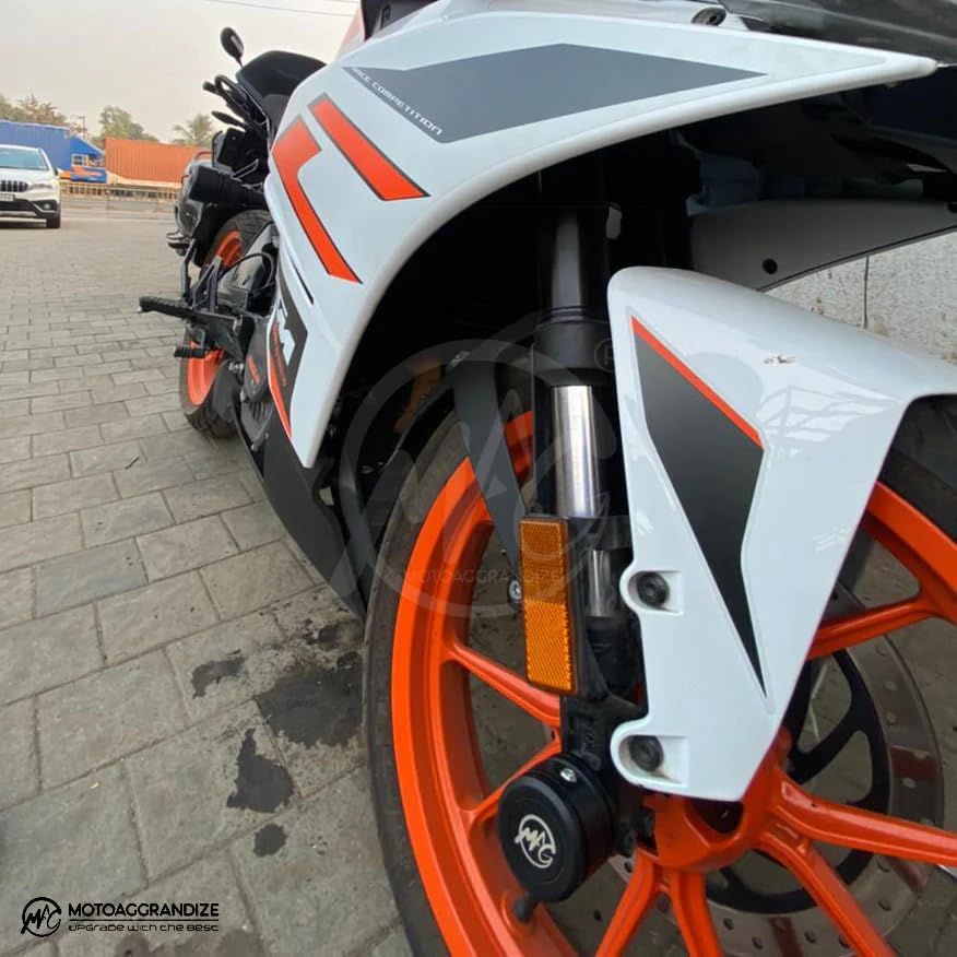 Motoaggrandize Protectores de horquilla para KTM Duke RC 125  200  250  390 & KTM ADV 250  390 y Bajaj Dominar 250  400
