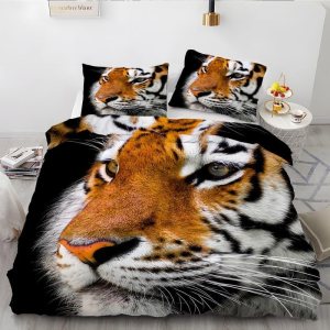Ink Animal King Duvet Cover Tiger Print King Bedding Set Soft Microfiber Comforter Cover and 2 Pillow Shams 20″X36″, Bed Set Duvet Covers with Ink Animal King Duvet Cover Tiger Print King Bedding Set Soft Microfiber Comforter Cover and 2 Pillow Shams 20″X36″, Bed Set Duvet Covers with