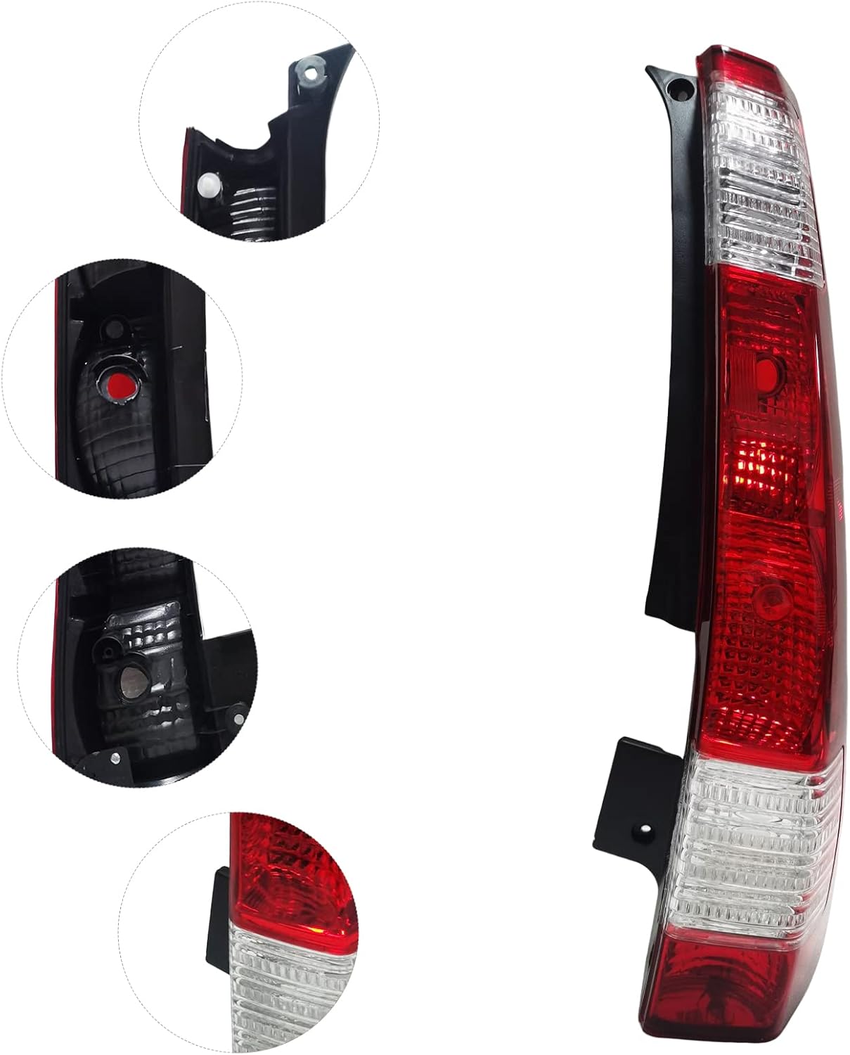 Fetcoi Conjunto de luz trasera, lámparas halógenas de freno compatibles con luz trasera Honda CRV 2005 2006, lado derecho del pasajero,