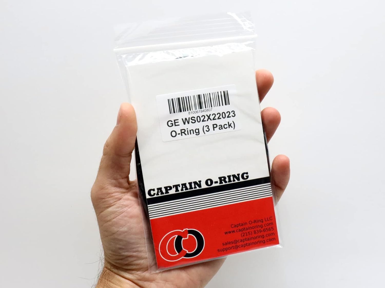 Captain O-Ring – Anillos tóricos WS02X22023 de repuesto para carcasa de filtro de agua GE GXWH50M, GXWH70M00 (paquete de 3)