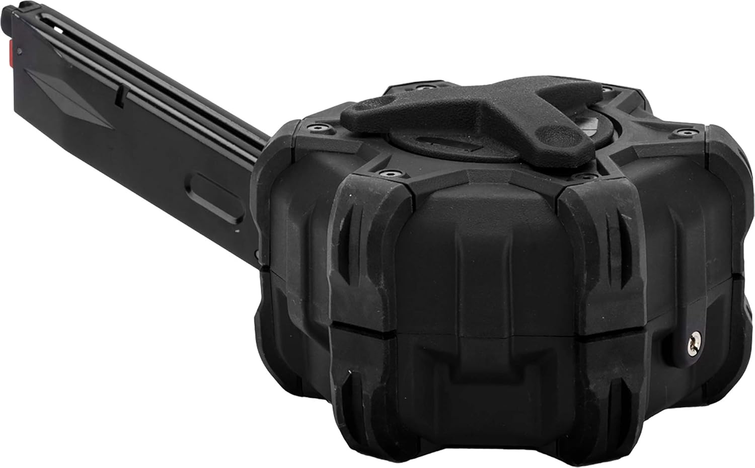 Evike Airsoft AW – Mag de Airsoft de tambor personalizado para pistolas y rifles de aire comprimido de gas (modelo M9  negro)