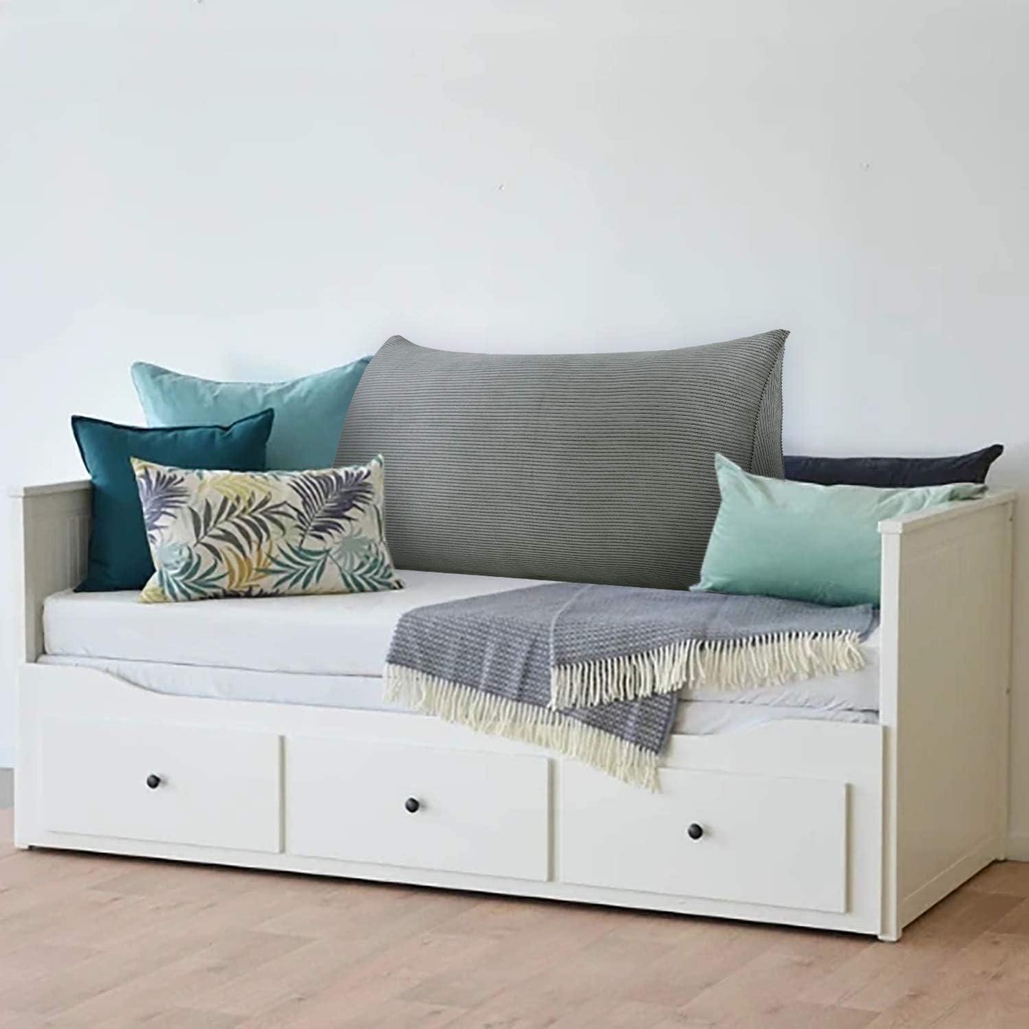 Almohada de cuña para cabecero, tamaño Queen XXL, almohada para respaldo de cama, cojín de respaldo para leer, ver la televisión, trabajar sentado