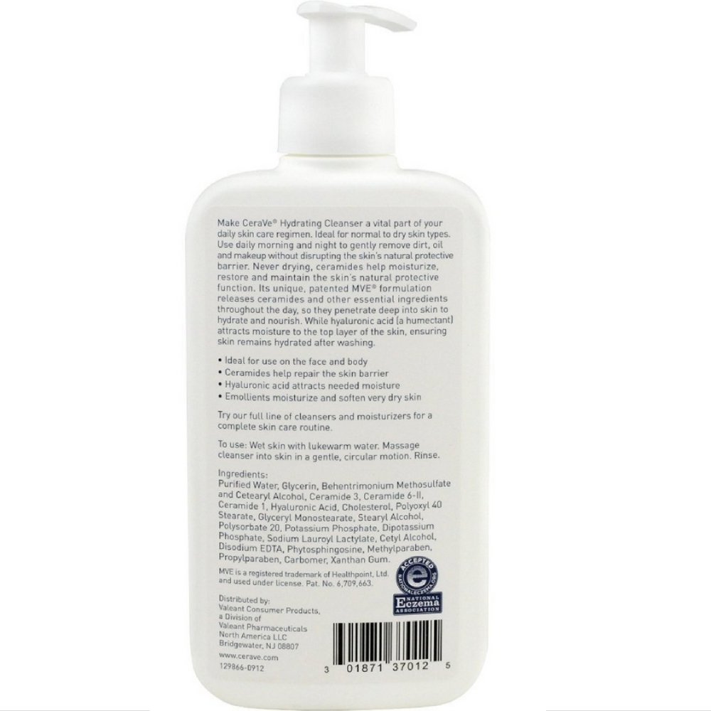 CeraVe Limpiador facial hidratante de 12 oz (paquete de 7)
