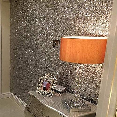Papel mural autoadhesivo con brillantina gruesa, tela de lentejuelas brillantes